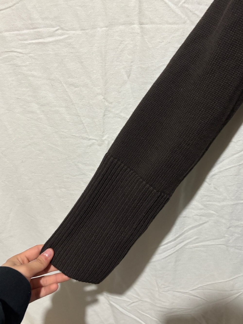 GAP 100% Cotton cardigan in dark brown BMWOT - Picture 6 of 9